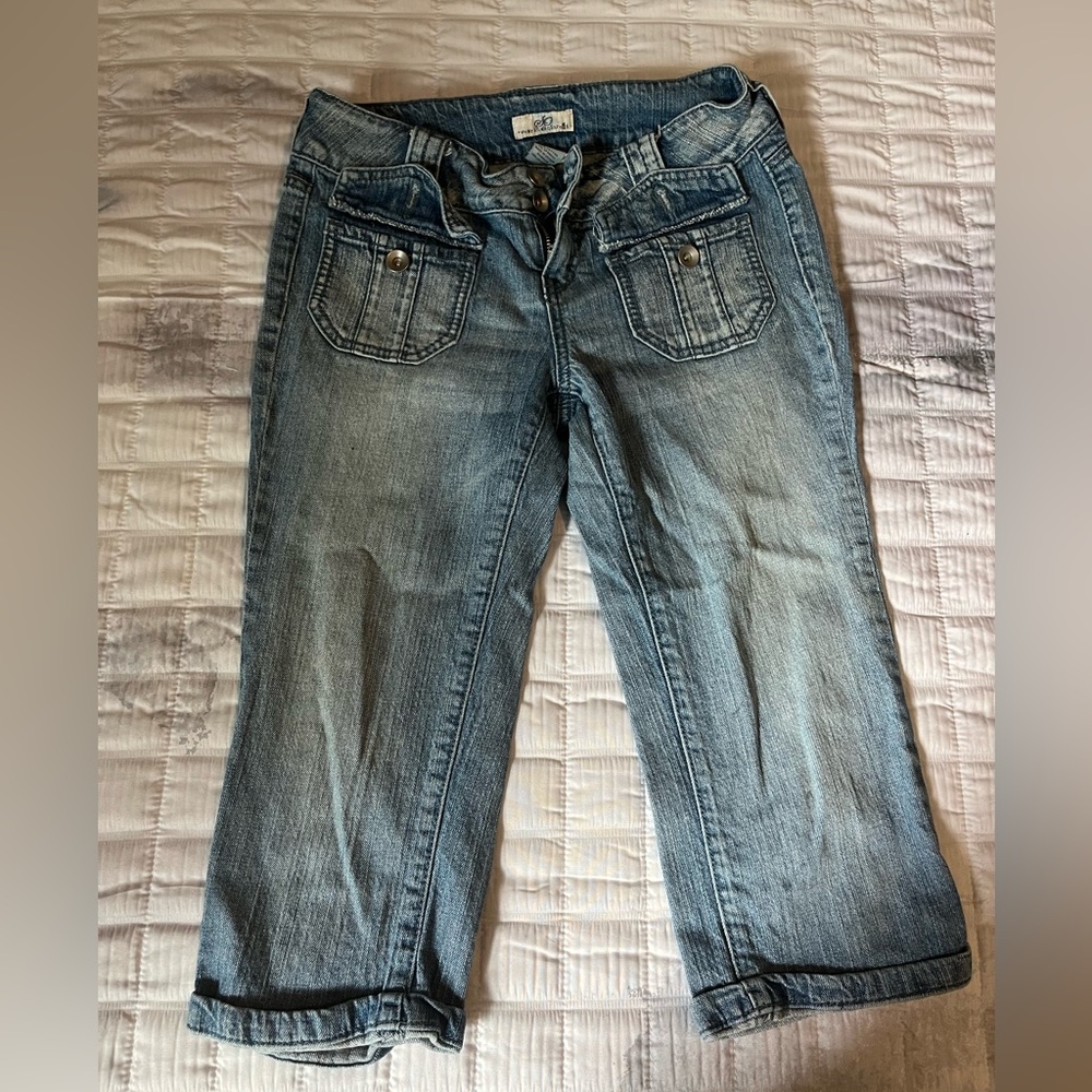 SO long jean shorts